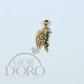 PENDENTE CHARM IN ORO GIALLO 18 KT DRAGO MADE IN ITALY